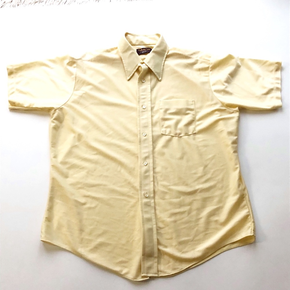 VTG Qiana by DuPont Short Sleeve Button Down Shirt